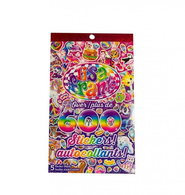 Lisa Frank 600lü Sticker Kitabı