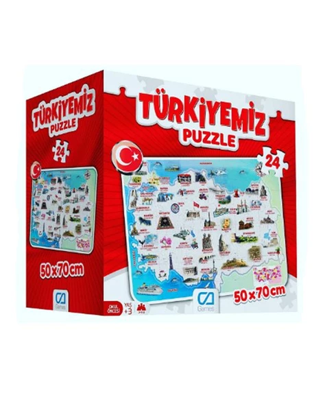 Türkiyemiz Çocuk Puzzle 24 Parça