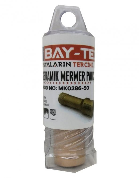 Bay-Tec MK0286-50 Seramik Mermer Delme Panç 6 mm - 3