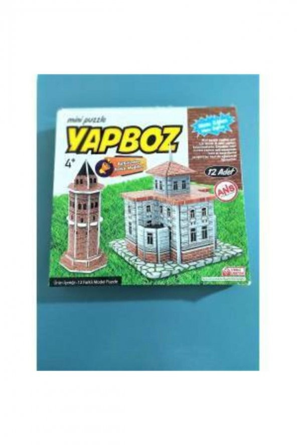 Mini Puzzle 3d Yapboz 12 Adetli