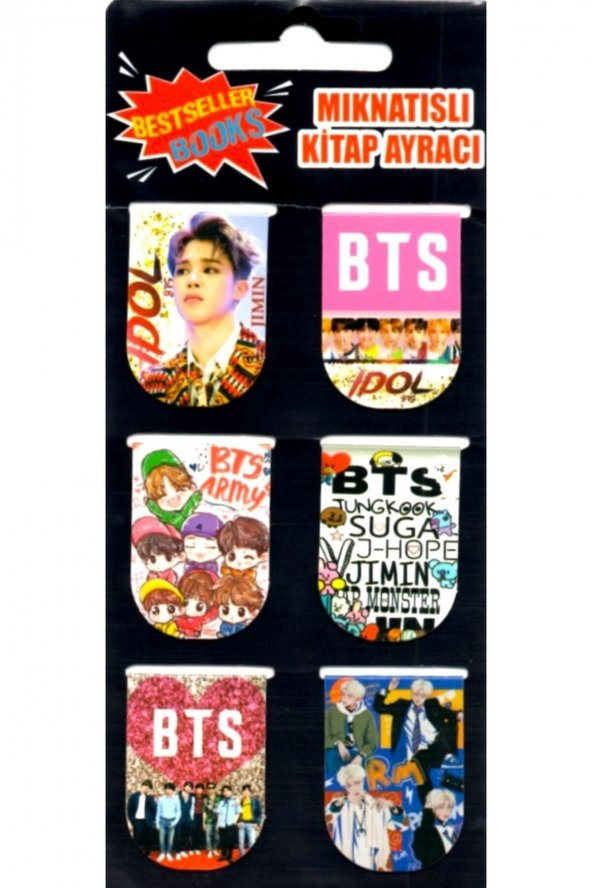 Bts Mıknatıslı Kitap Ayracı 6 Adet - 2