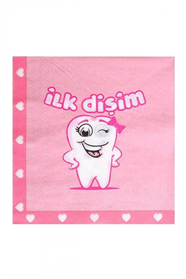 İlk Dişim Kız Çocuk Peçete