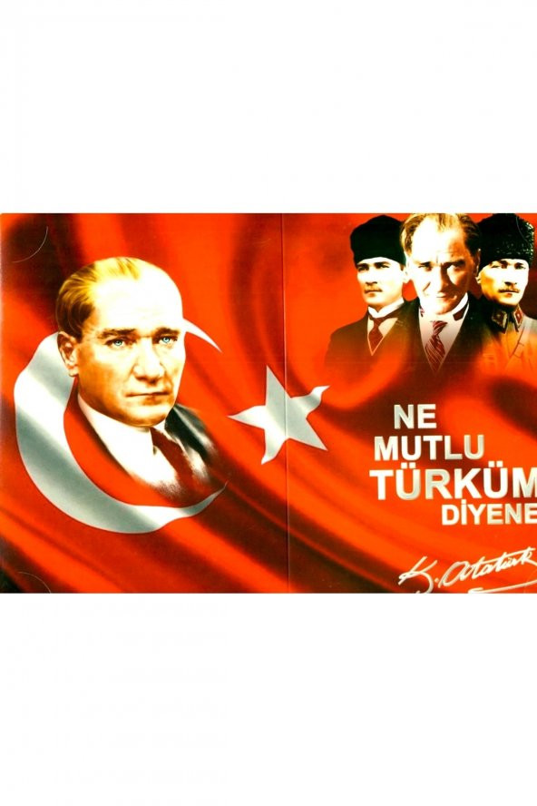 Ne Mutlu Türküm Atatürk Karne Kılıfı 5 Adet