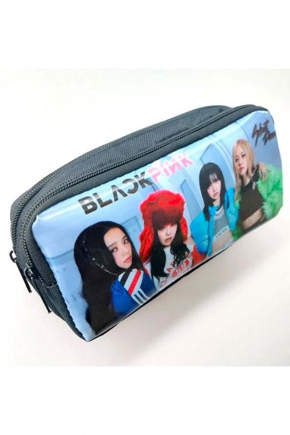 Blackpink Temalı Çift Gözlü Kumaş Kalem Kutusu ( Kalemlik ) - 2