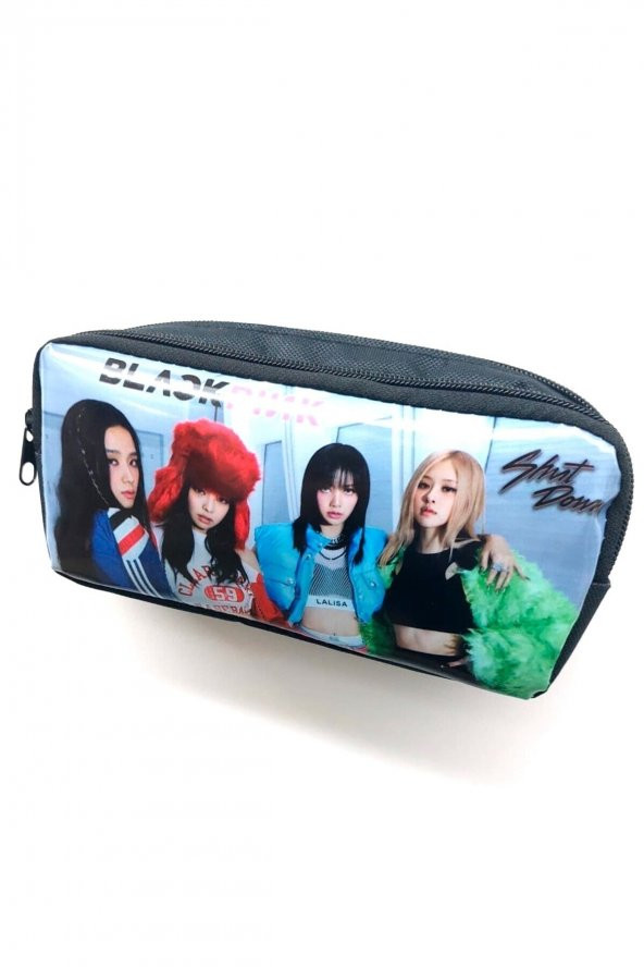 Blackpink Temalı Çift Gözlü Kumaş Kalem Kutusu ( Kalemlik ) - 3