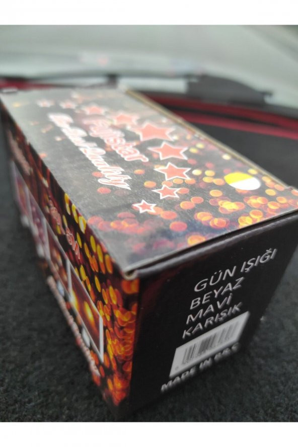 Şeffaf Kablolu Yıldız Şekilli Günışığı Renk Elektrikli Led Işık 5 mt - Resim 2