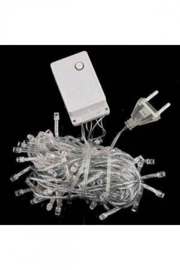10 Metre 100 Led Beyaz Renk Yılbaşı Ağaç Işığı - Resim 2