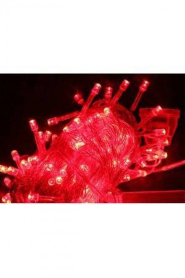Kırmızı Renk Led Işık 10 Metre 100 Led ürün görseli 1