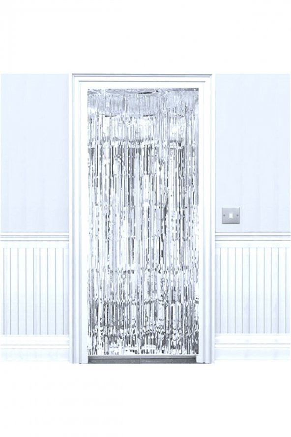 Kapı Perdesi Gümüş Renk 91 X240 cm ürün görseli 1