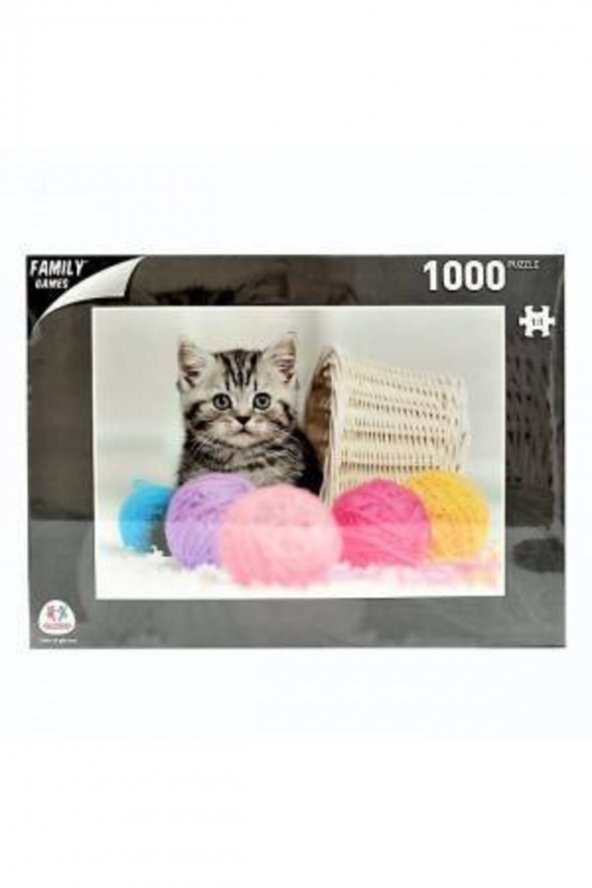 Globo 1000 Parça Puzzle - Yavru Kedi Ile Topları ürün görseli 1