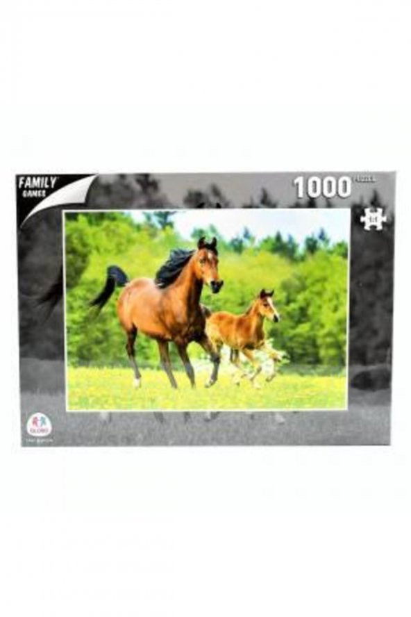 Globo 1000 Parça Puzzle - Horses ürün görseli 1
