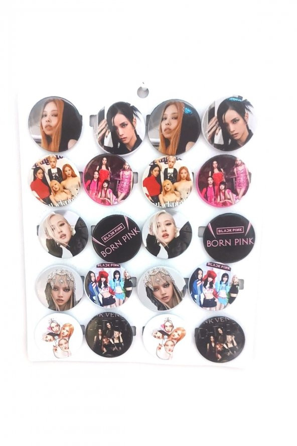 Blackpink K-pop 8 Adet Metal Rozet ürün görseli 1
