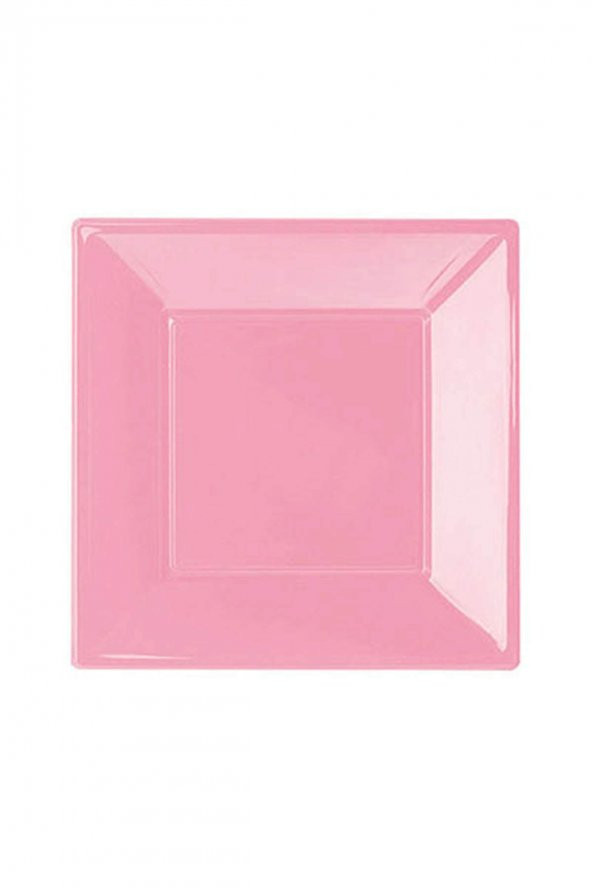 Pembe Büyük Plastik Kare Tabak ürün görseli 1