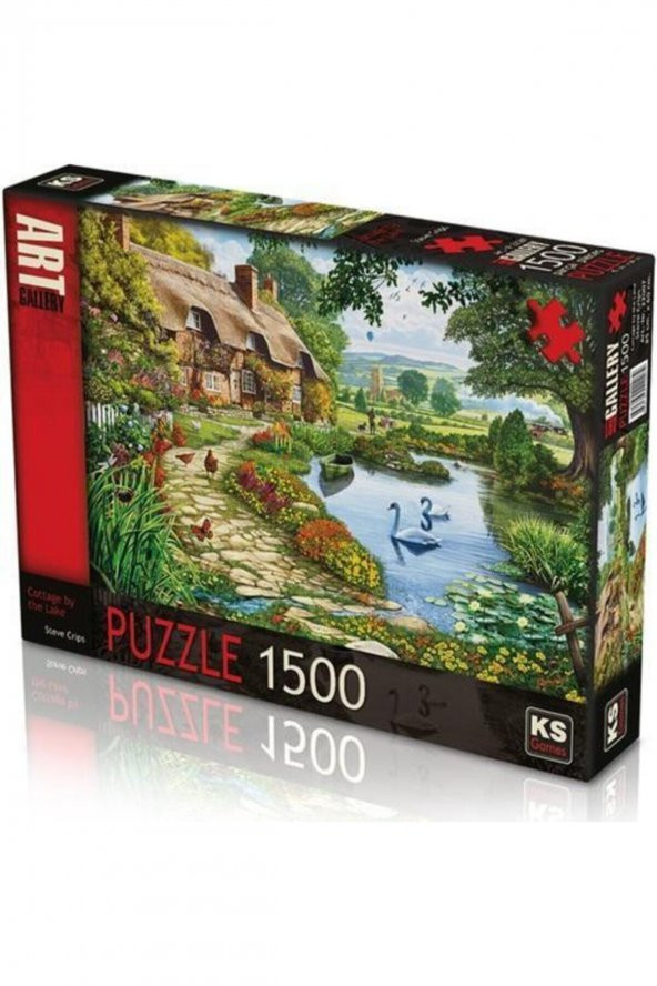 22007 Ks, Cottage By The Lake, 1500 Parça Puzzle - Resim 2