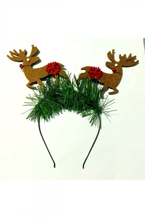 YILBAŞI NOEL GEYİKLERİ TAÇ SÜSÜ