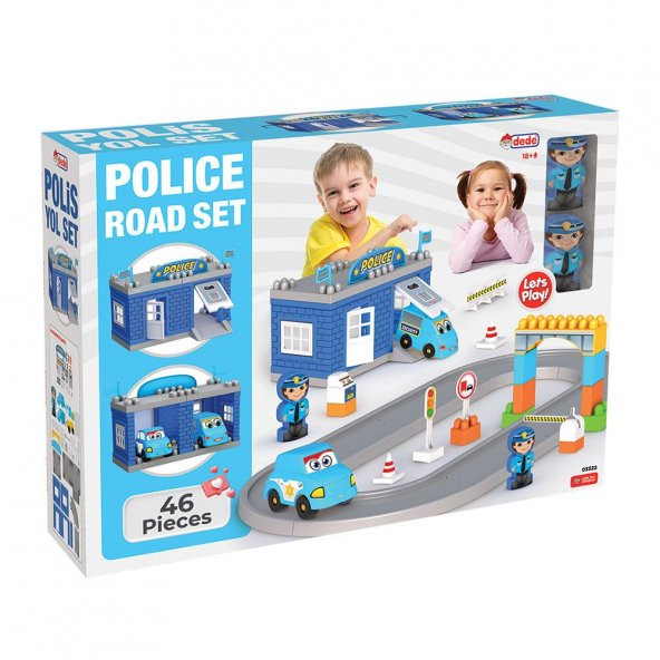 Police Road Set Polis Yol Blok Seti 46 Parça - 4