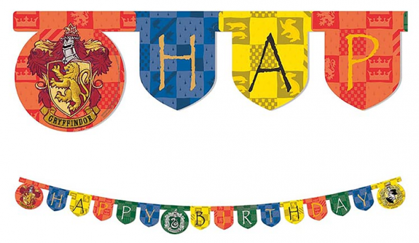 Harry Potter Hogwarts Happy Bırthday Banner 210 cm