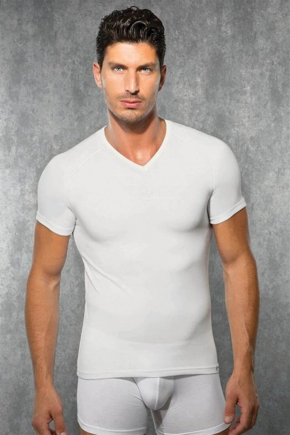 Doreanse 2885 Erkek Çift Etkili Ekstra Viloft Termal V Yaka İçlik T-shirt