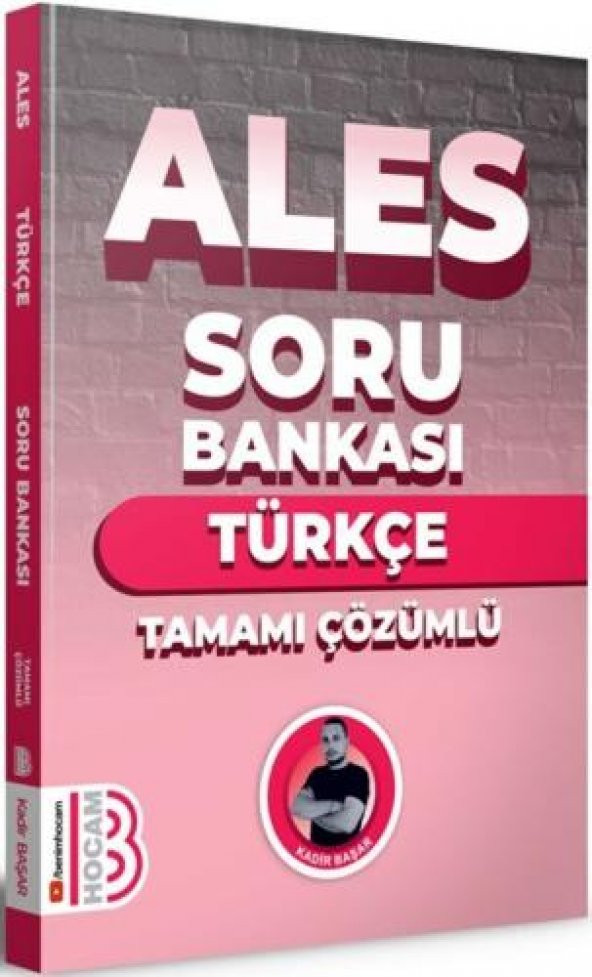 ALES TÜRKÇE ÇÖZÜMLÜ SORU BANKASI  BENİM HOCAM