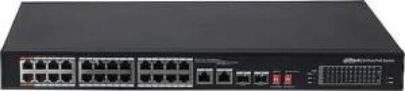 Dahua PFS3226-24ET-240 24 Port Poe 2 Port Sfp 2 Port Gbıt Uplink 10-100 Switch ürün görseli 1