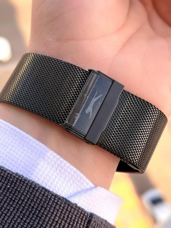 ESL.09.2209.1.02 Slazenger Çelik Kordon 50 Mt Suya Dayanıklı Erkek Kol Saati - Resim 3