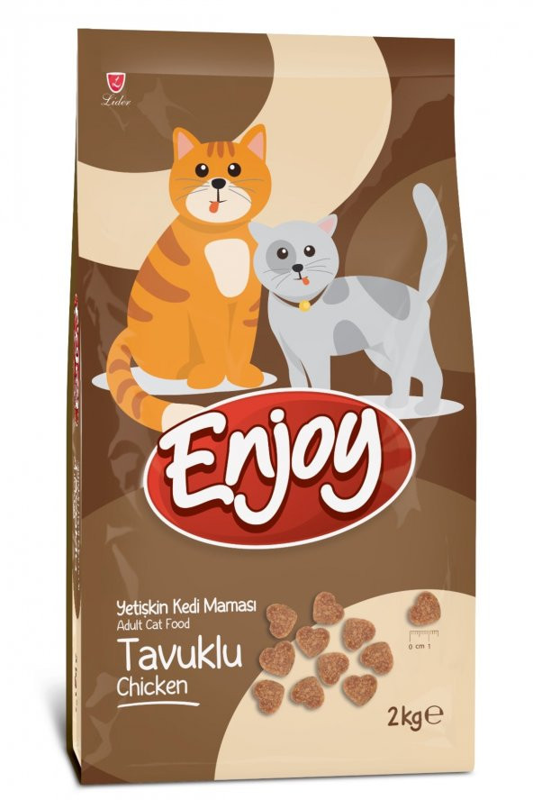 ENJOY Yetişkin Kediler İçin Tavuklu Tam ve Dengeli Kedi Maması 2 KG