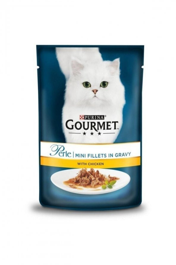 Gourmet Perle Yetıskın Kedı Pouch 85 gr Izgara Tavuklu