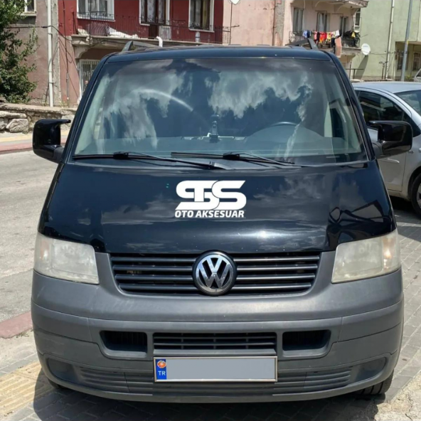 Volkswagen Transporter T5 2004-2009 Uyumlu Batman Yarasa Ayna Kapağı Piano Black Abs Plastik ürün görseli 1