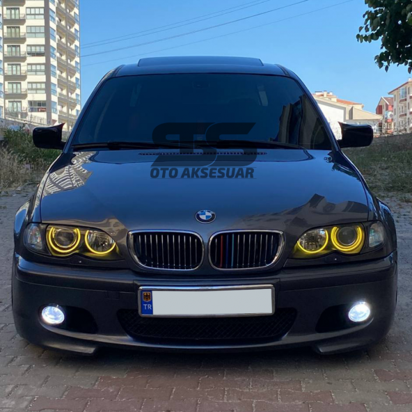 Bmw E46 Batman Yarasa Ayna Kapağı Piona Black 1998 - 2005 Arası Kasalara Uyumlu - Resim 3
