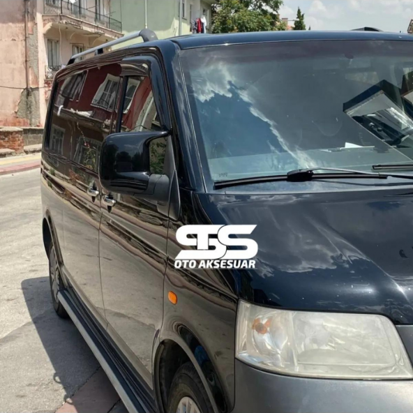 Volkswagen Transporter T5 2004-2009 Uyumlu Batman Yarasa Ayna Kapağı Piano Black Abs Plastik - Resim 4
