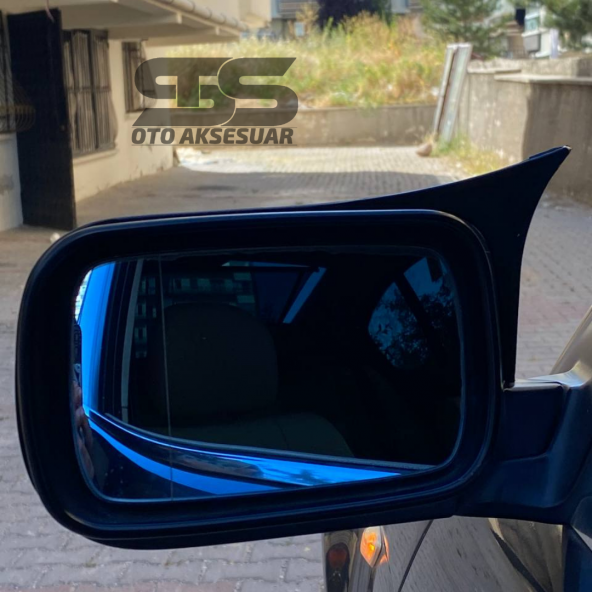 Bmw E46 Batman Yarasa Ayna Kapağı Piona Black 1998 - 2005 Arası Kasalara Uyumlu - Resim 5