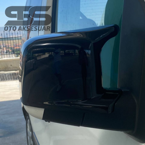 Fiat Fiorino Yarasa Batman Ayna Kapağı Plastik Piano Black 2009-2022 Modeller Arası - Resim 6