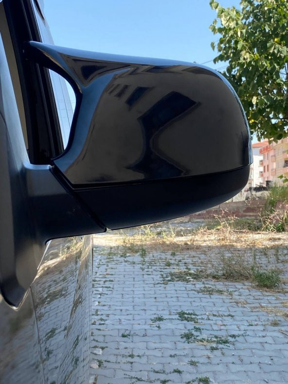 Transporter T6-T7 Uyumlu Yarasa Batman Ayna Kapağı Plastik Piano Black 2010-2022 transporter t6 ayna - 3