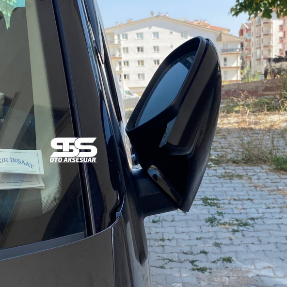 Transporter T6-T7 Uyumlu Yarasa Batman Ayna Kapağı Plastik Piano Black 2010-2022 transporter t6 ayna - 5