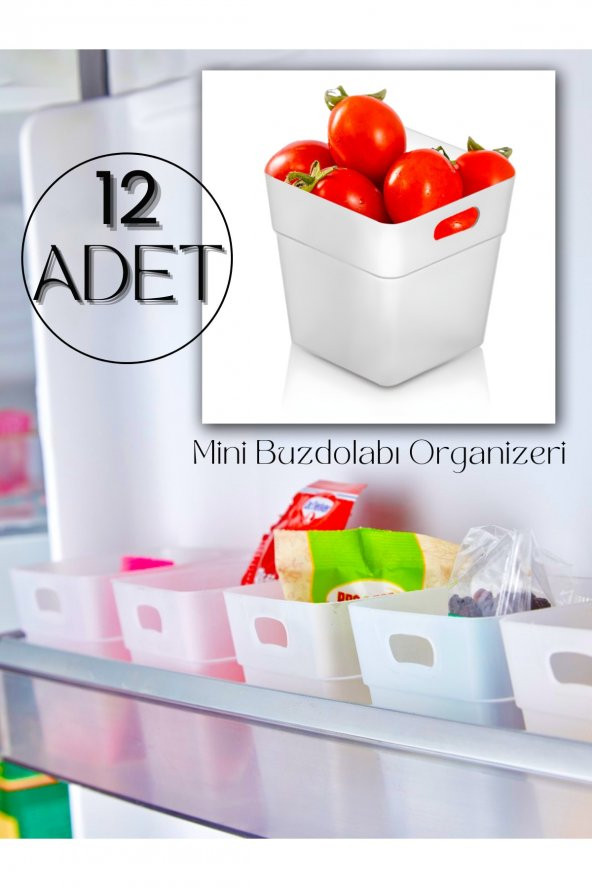 12li Set Buzdolabı & Kapak Içi Düzenleyici, Organizer Kutu