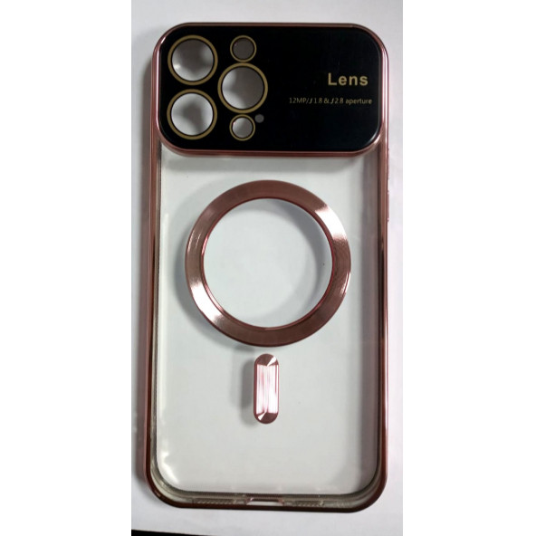 Apple İphone 14 Pro Max Uyumlu Magsafe Lens Koruma Lazer Kılıf - Resim 5