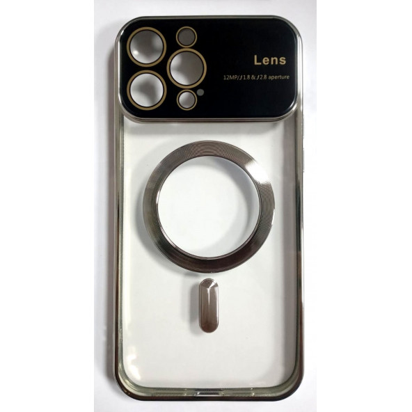 Apple İphone 12 Pro Max Uyumlu Magsafe Lens Koruma Lazer Kılıf - Resim 2