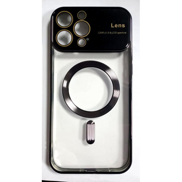 Apple İphone 12 Pro Max Uyumlu Magsafe Lens Koruma Lazer Kılıf - Resim 6