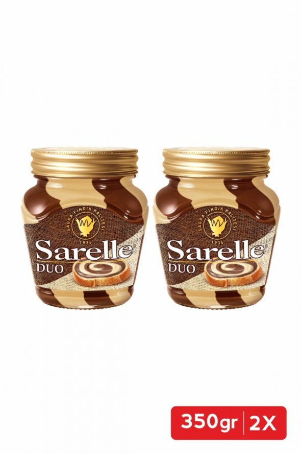 Sarelle Duo Sütlü Kakaolu Fındık Kreması 350 G (2 Adet)