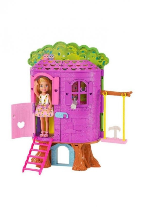 Barbie Chelseanin Ağaç Evi HPL70,Barbie Oyuncak Bebek - 3