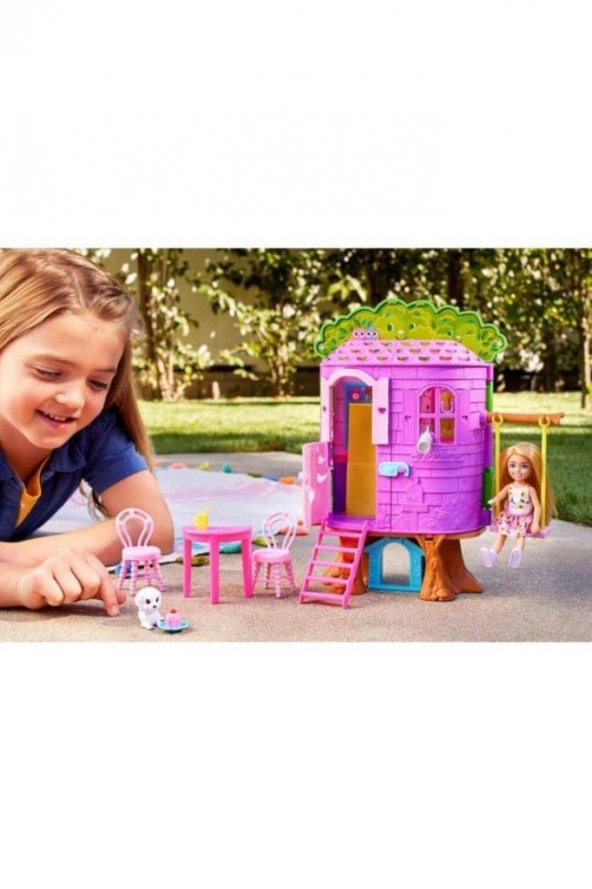 Barbie Chelseanin Ağaç Evi HPL70,Barbie Oyuncak Bebek - 6
