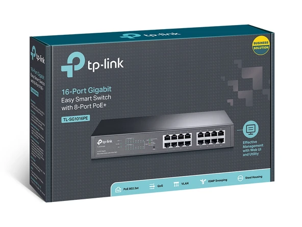 TP-LINK TL-SG1016PE 16PORT 10/100/1000 YÖNETİLEBİLİR POE SWITCH - Resim 4