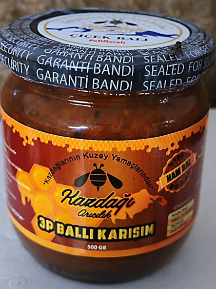 Çiçek Ballı Arı Ürünleri Karışımı 500gr (Bal,Polen,) - 1