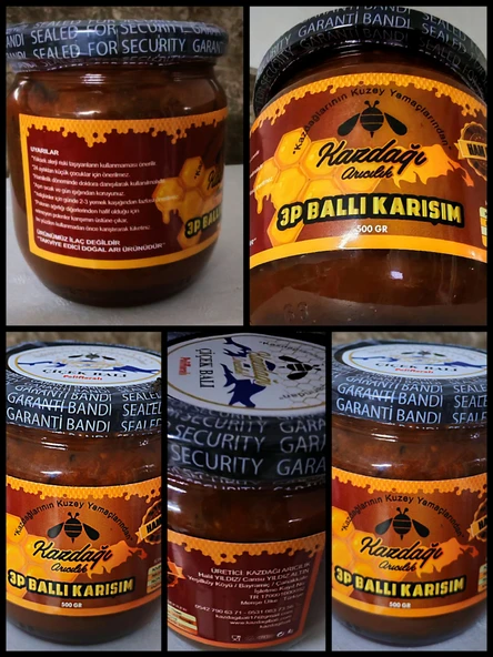 Çiçek Ballı Arı Ürünleri Karışımı 500gr (Bal,Polen,) - 6
