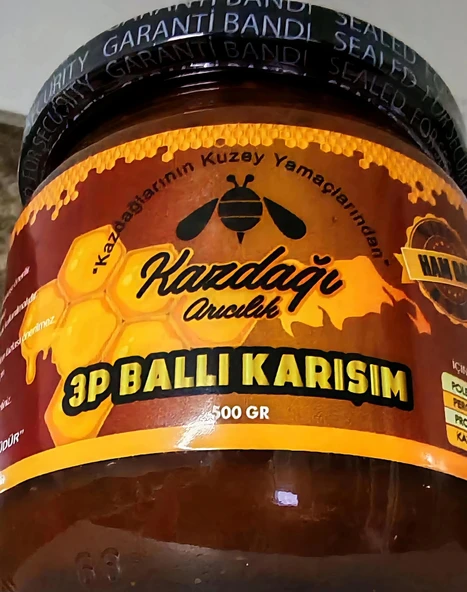 Çiçek Ballı Arı Ürünleri Karışımı 500gr (Bal,Polen,) - 2