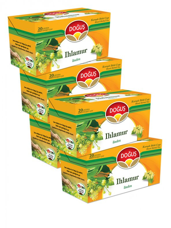 IHLAMUR ÇAYI 20 SÜZEN POŞET (30 gr), 5 ADET