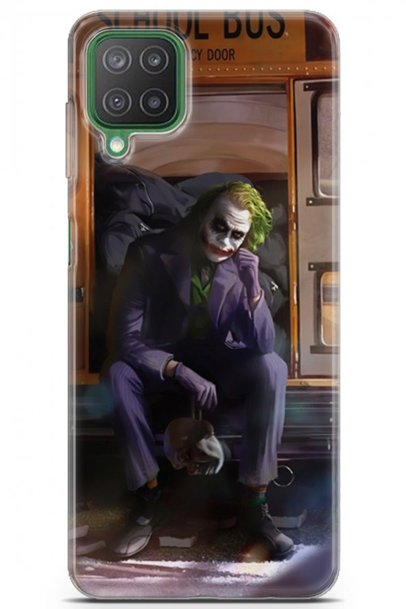 Samsung Galaxy M12 Uyumlu Kılıf Supers 05 Joker Poster Koruma Kılıfı Mor