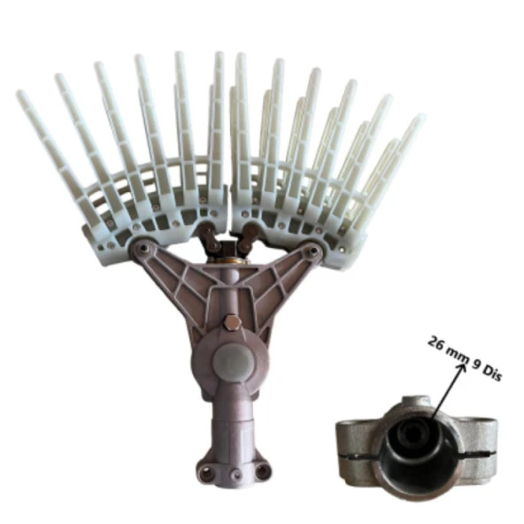 Kmtmak Motorlu Tırpan Zeytin Silkeleme Aparatı Çubuklu Fındık Ceviz Silkeleme Aparatı 26 mm 9 Diş - 2