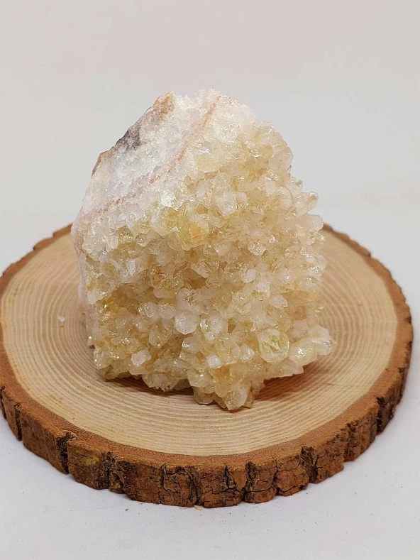 Açık Renk Kristalize Sitrin Taşı Kütle Ham Parça - 323gram (44636) ürün görseli