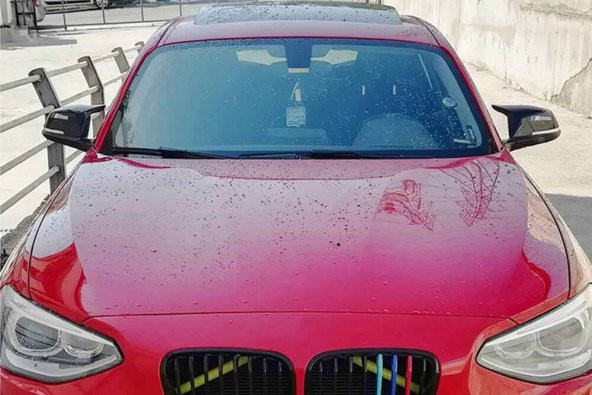 OMSA BMW F20 1 Serisi M1 Yarasa Batman Ayna Kapağı Piano Black